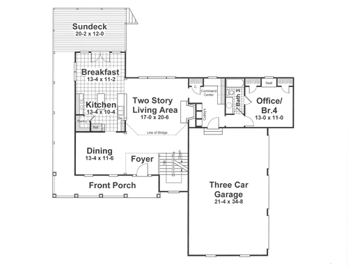 First Floor image of MCINTOSH II House Plan
